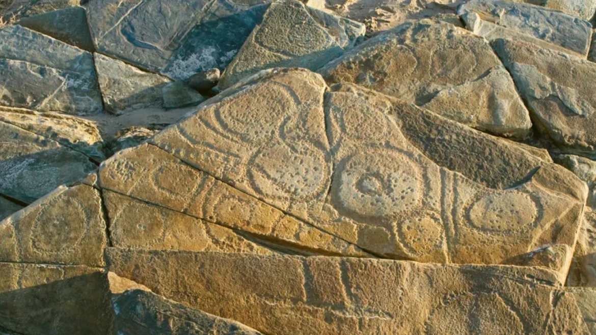 Ancient Aboriginal rock carvings