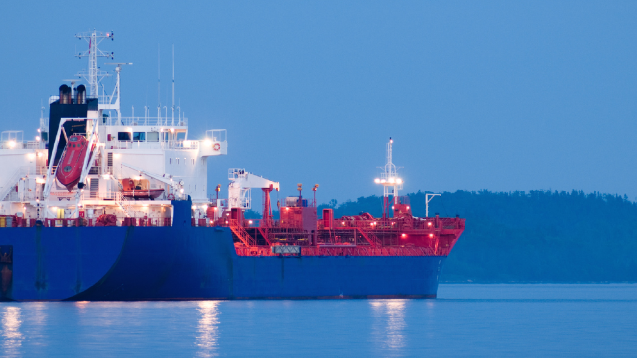 North Sea collision between oil tanker and cargo ship