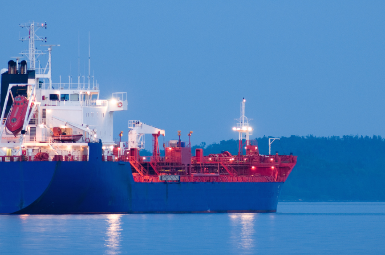 North Sea collision between oil tanker and cargo ship