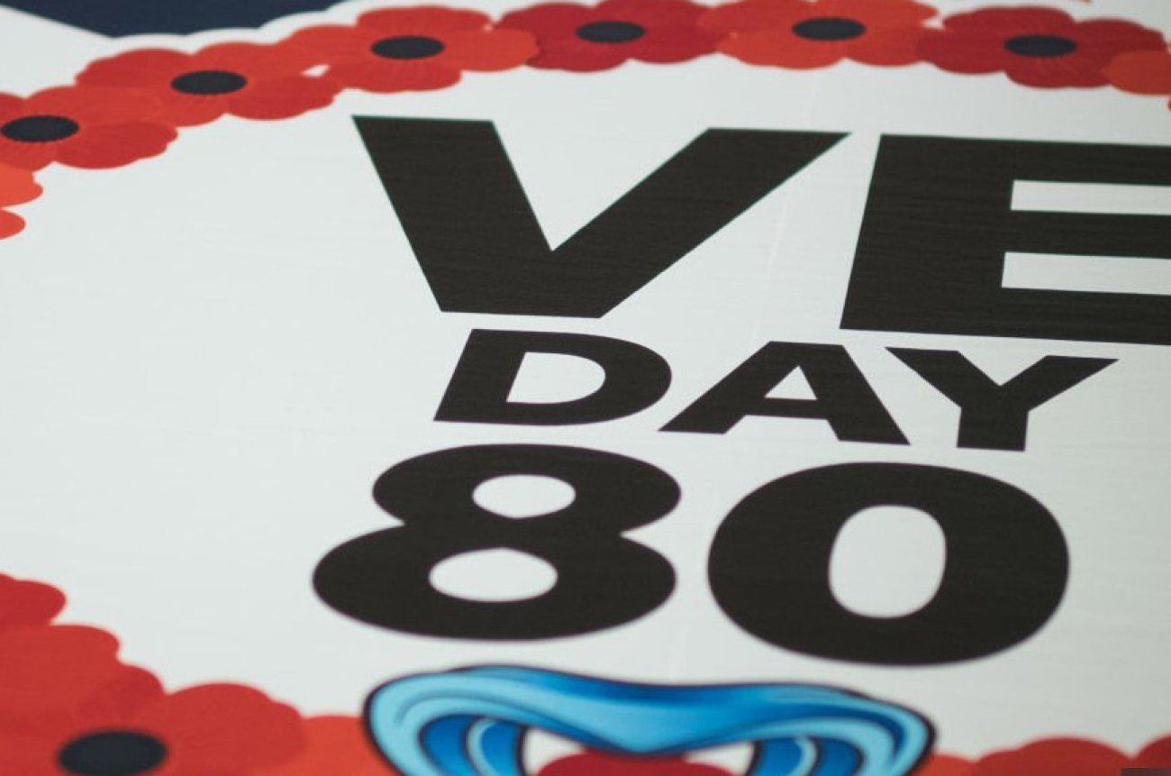VE Day 80 banner