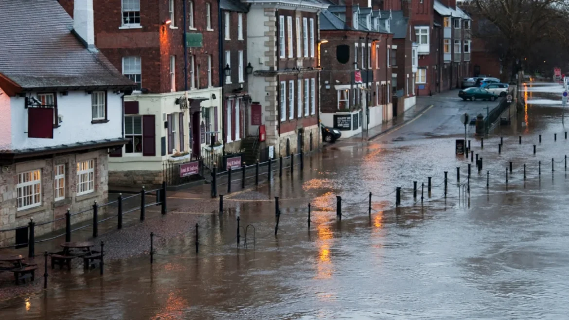 UK street flooding