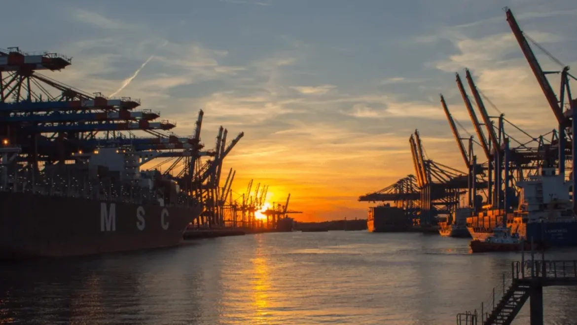 North Sea oilfield platform