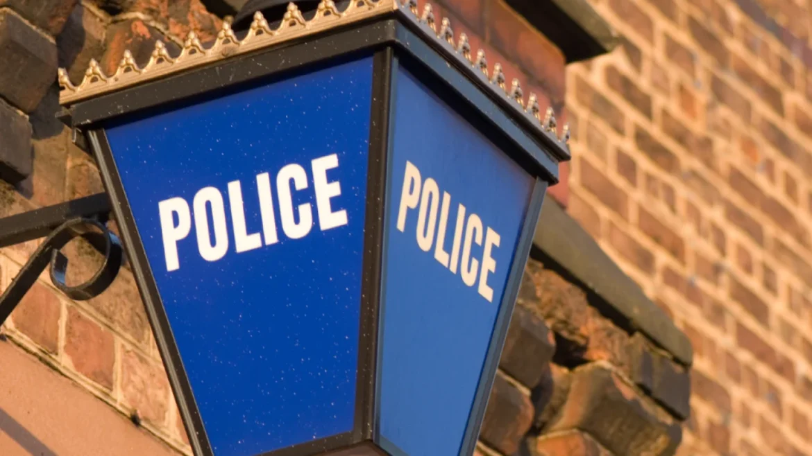Closed police station desk