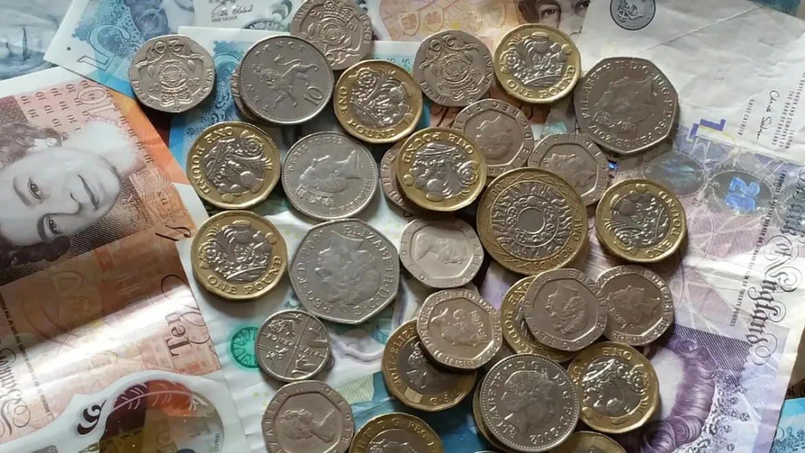 British currency representing capital investment growth